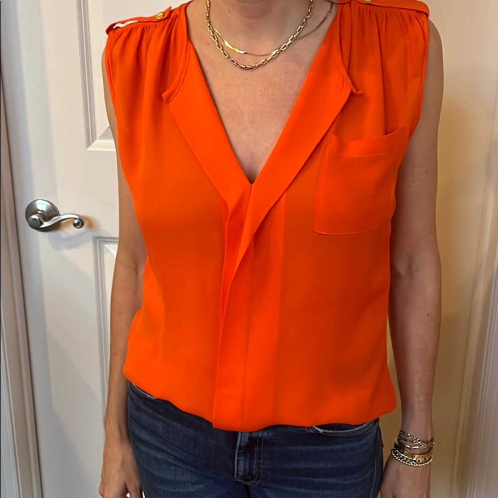 Orange Parker top